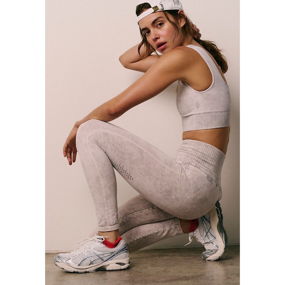 Free People High-Rise Good Karma Leggings Ice Grey XS/S NWOT MSRP $78